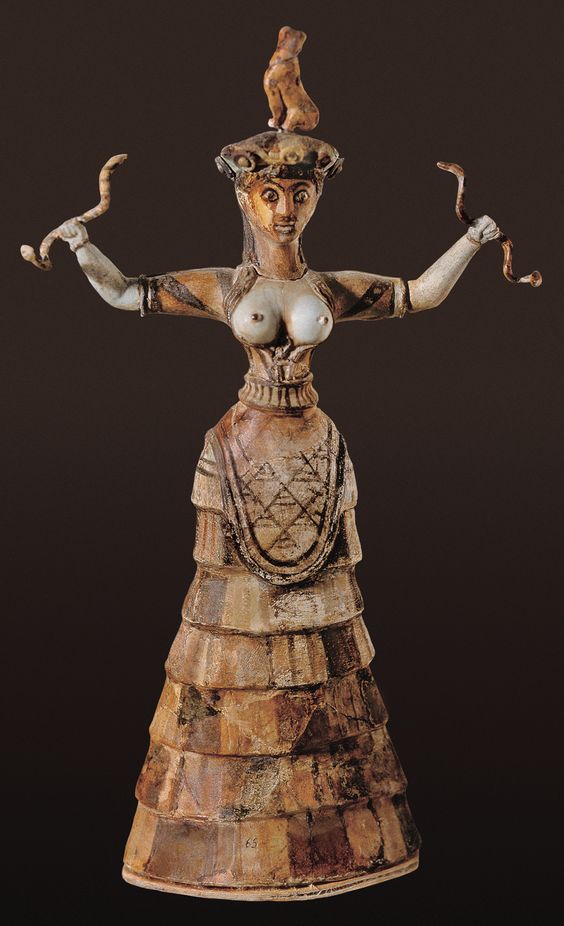 The Snake Goddess, Crete, 1600 BC